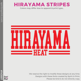 Basic Core Long Sleeve - Red (Hirayama Stripes #143897)