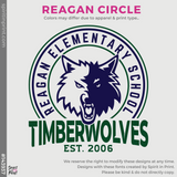 3/4 Sleeve Baseball Tee - Heather Grey / Navy (Reagan Circle #143937)