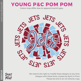 Basic Tee - Cardinal (Young P&C Pom Pom #143995)