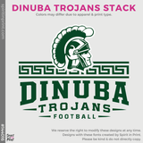Crewneck Sweatshirt - Athletic Grey (Dinuba Trojans Stack #144016)
