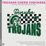 Dri-Fit Tee - Forest Green (Dinuba Trojans Cheer Checkers #144042)