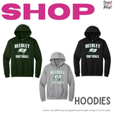 Hoodies - Dark Green, Grey or Black (Reedley Softball)