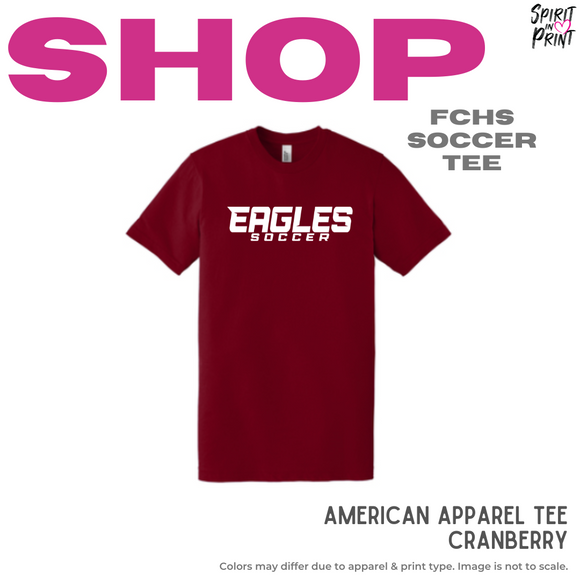 Jersey Unisex Tee - Cranberry (FCHS Eagles Soccer)