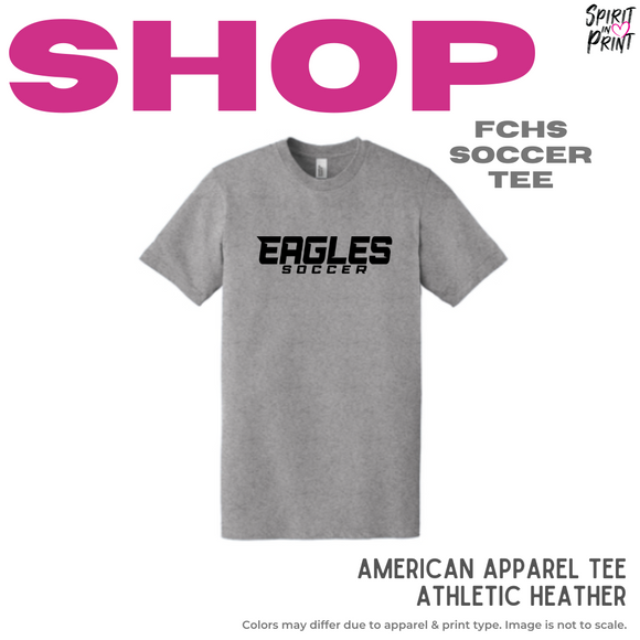 Jersey Unisex Tee - Heathered Grey (FCHS Eagles Soccer)