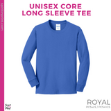 Basic Core Long Sleeve - Royal (Ewing Eagle Face #143808)