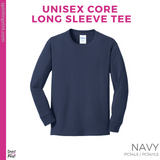 Basic Core Long Sleeve - Navy (Bud Rank Checkers #143794)