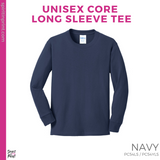 Basic Core Long Sleeve - Navy (Clovis East Wavy Color Guard #143790)