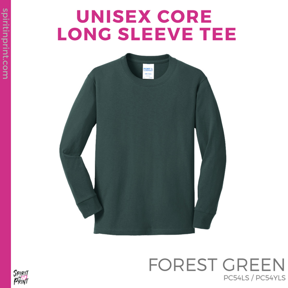 Basic Long Sleeve - Forest Green (Clovis East Wavy Color Guard #143790)