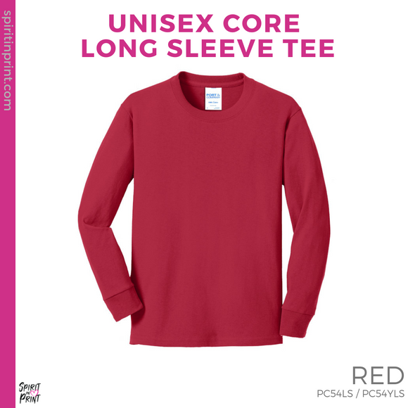 Basic Core Long Sleeve - Red (Cole Bulldog Face #143805)