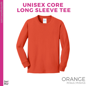 Basic Long Sleeve - Orange (Miramonte M Script #143781)