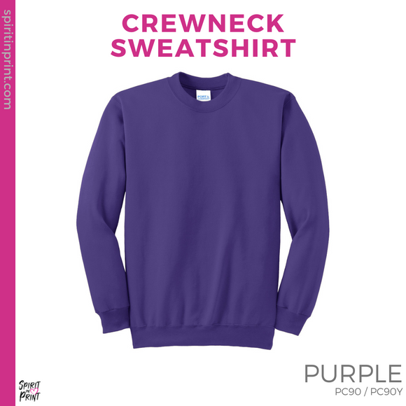 Crewneck Sweatshirt - Purple (Gettysburg Star #143769)