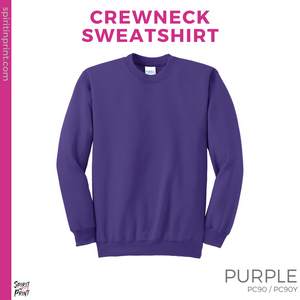 Crewneck Sweatshirt - Purple (Gettysburg Arch #143767)
