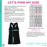 Ladies Racerback Tank - Grey (Trojans Cheer Bows #143955)