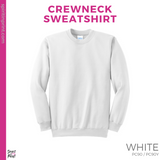 Crewneck Sweatshirt - White  (Reagan Paw #143732)