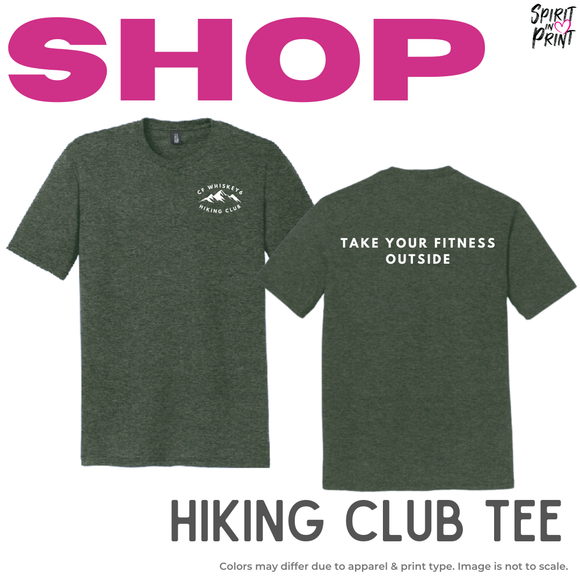 W6 Hiking Club Tee - Forest Green