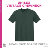Vintage Tee - Heathered Forest Green