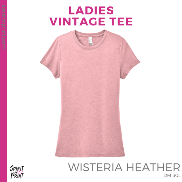 Ladies Vintage Tee - Wisteria Heather (Fresno Swing PSWB)