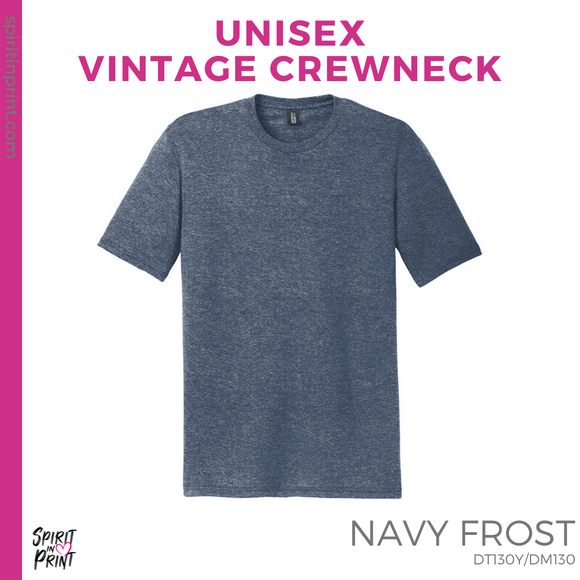 Vintage Tee - Navy Frost (TL Reed Huskies #143775)