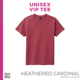 Unisex VIP Tee - Heathered Cardinal (Young Sliced #143774)