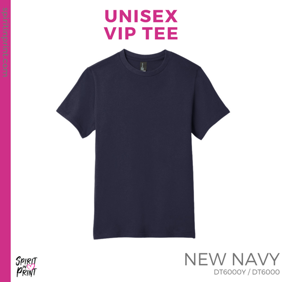 Unisex VIP Tee - New Navy (Freedom Script #143726)