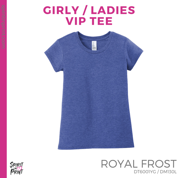 Girly VIP Tee - Royal Frost (Stone Creek Checkers #143787)