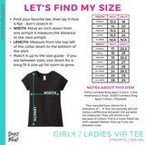 Girly VIP Tee - Royal Frost (Ewing Script #143811)