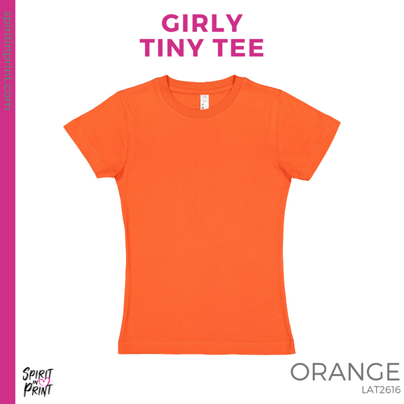 Girly Tiny Tee - Orange (Miramonte M Script #143781)