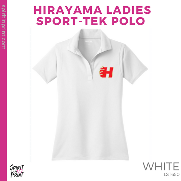 Ladies Micro pique Polo - White (Hirayama Mascot #143894)