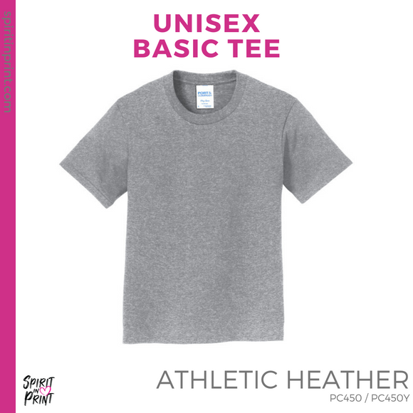 Basic Tee - Athletic Heather (Centennial Heart #143785)