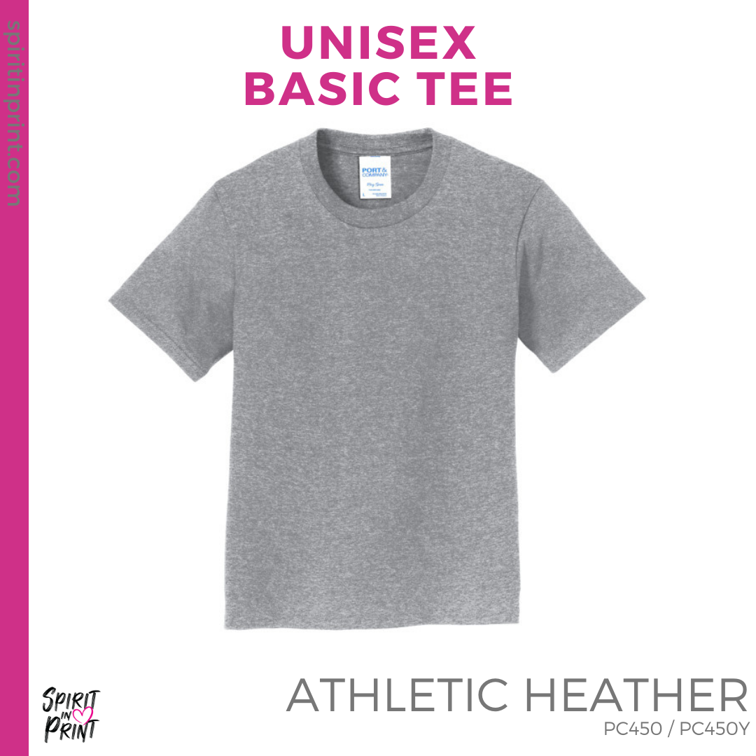 Basic Tee - Athletic Heather (Clovis East Wavy Color Guard #143790) –  Spirit in Print