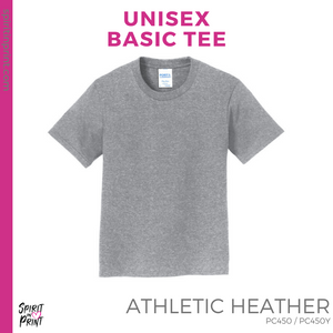 Basic Tee - Athletic Heather (Young Stripes #143772)