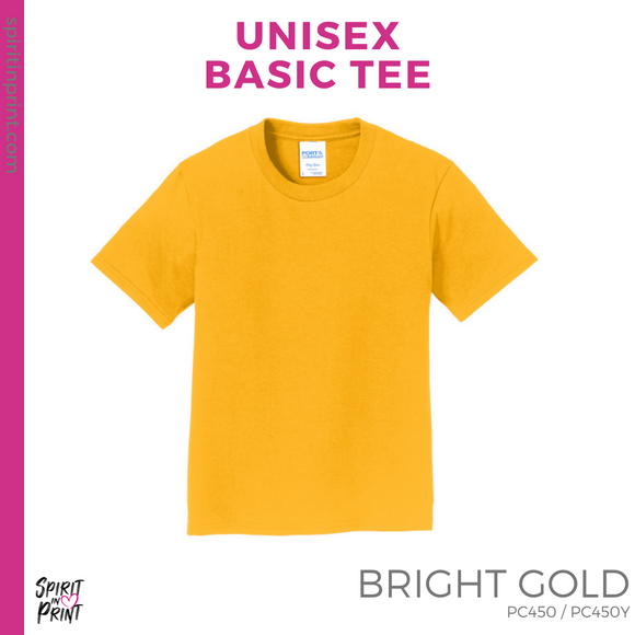 Basic Tee - Bright Gold (Centennial Miners Script #143786)