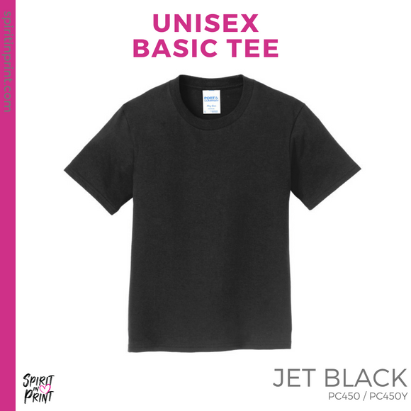 Basic Tee - Black (Softball Flag #143827)
