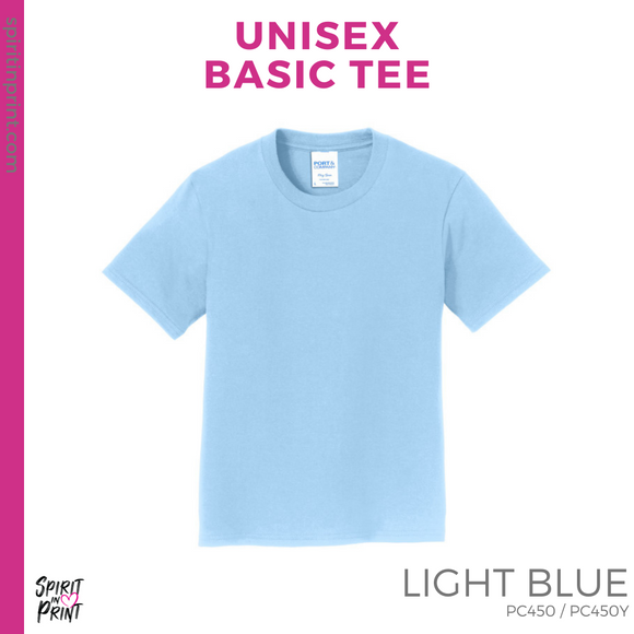 Basic Tee - Light Blue (Valley Oak Checkers #143801)
