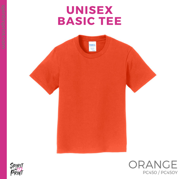 Basic Tee - Orange (Miramonte Stripes #143780)