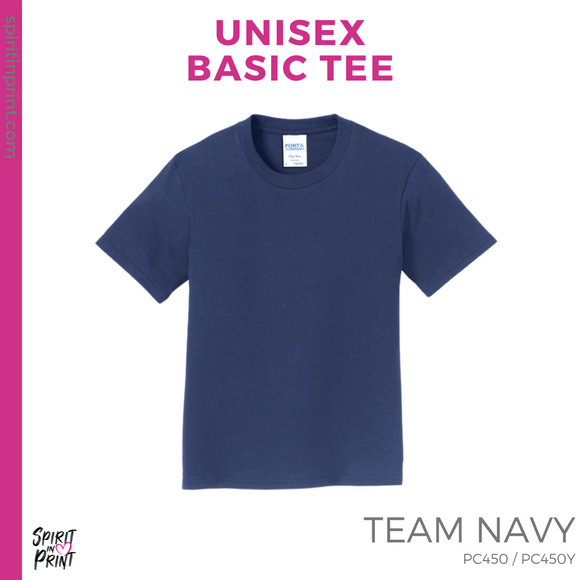 Basic Tee - Navy (TL Reed Split #143776)