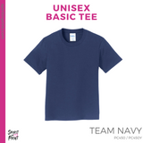 Basic Tee - Navy (Clovis East Marching Band Circle #143792)