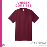 Basic Tee - Cardinal (Young Stripes #143772)