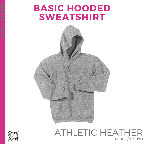 Hoodie - Athletic Grey (TL Reed Huskies #143775)