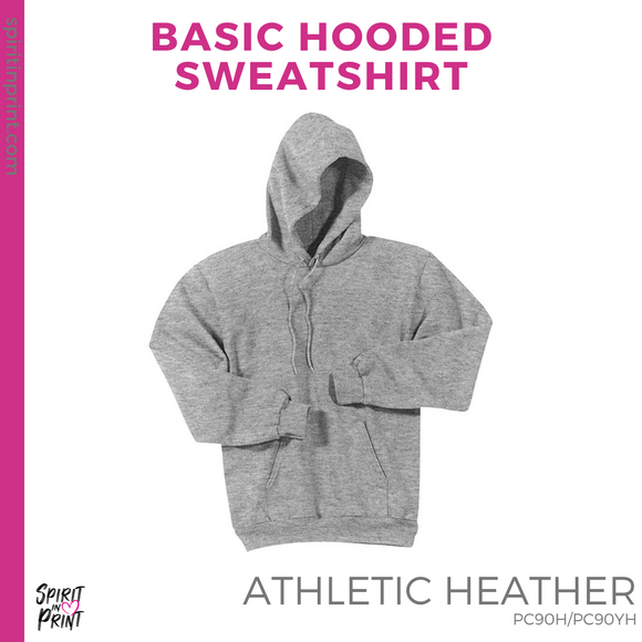 Hoodie - Athletic Grey (Hillside Stripes #143752)