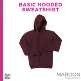 Hoodie - Maroon (Young Stripes #143772)