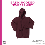 Hoodie - Maroon (Young Sliced #143774)