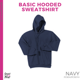 Hoodie - Navy (Clovis East Wavy Color Guard #143790)