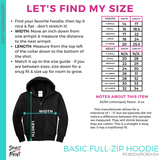 Full-Zip Hoodie - Athletic Heather Red Bank Paw (#143746)