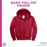 Full-Zip Hoodie - Red (Freedom F #143725)