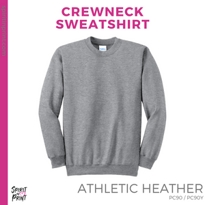 Crewneck Sweatshirt - Athletic Grey (Gettysburg Star #143769)