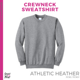 Crewneck Sweatshirt - Athletic Grey (PCA Heart #143822)