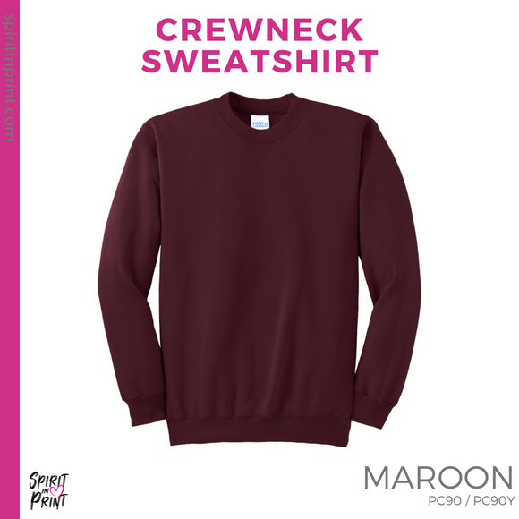 Crewneck Sweatshirt - Maroon (Young Sliced #143774)