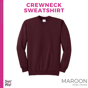 Crewneck Sweatshirt - Maroon (Young Block #143773)