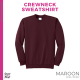 Crewneck Sweatshirt - Maroon (Young Stripes #143772)